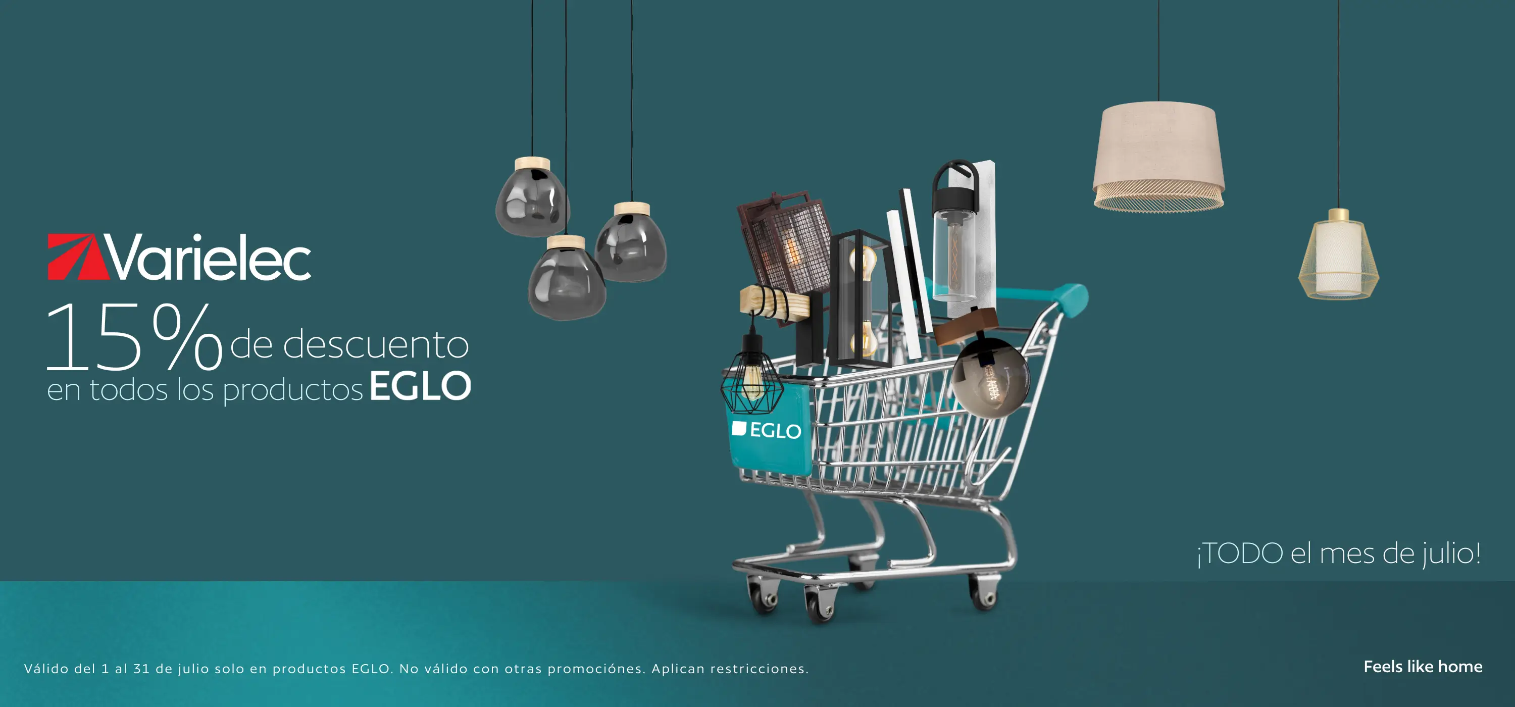 Varielec. 15% de descuento en todos los productos EGLO.